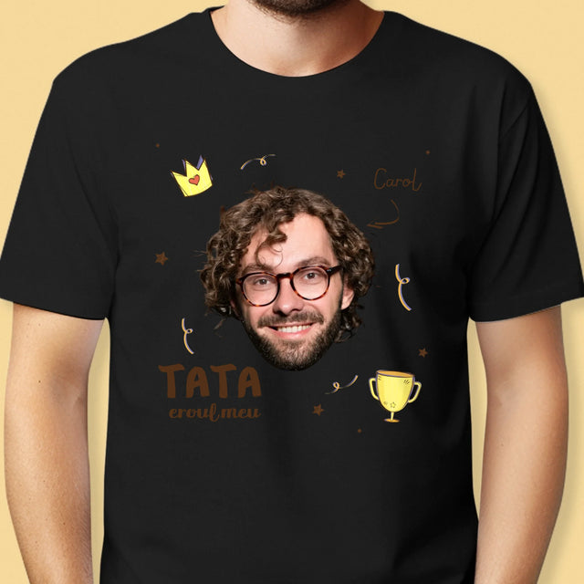 Fotografie Si Semnătură: Tată Erou - Tricou Pentru Bărbați