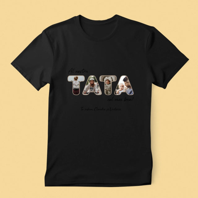 Cuvânt Din Fotografii: Tatăl Nostru Este Cel Mai Bun - Tricou Pentru Bărbați