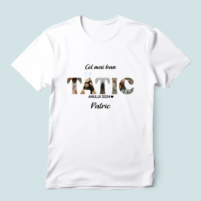 Cuvânt Din Fotografii: Cel Mai Bun Tată Al Anului - Tricou Pentru Bărbați