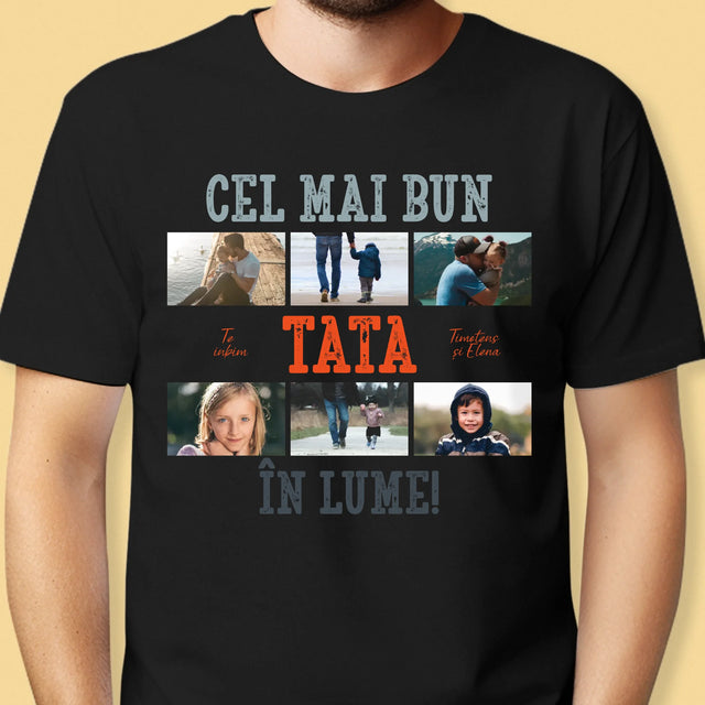 Colaj De Fotografii: Cel Mai Bun Tată Din Lume Fotografii - Tricou Pentru Bărbați