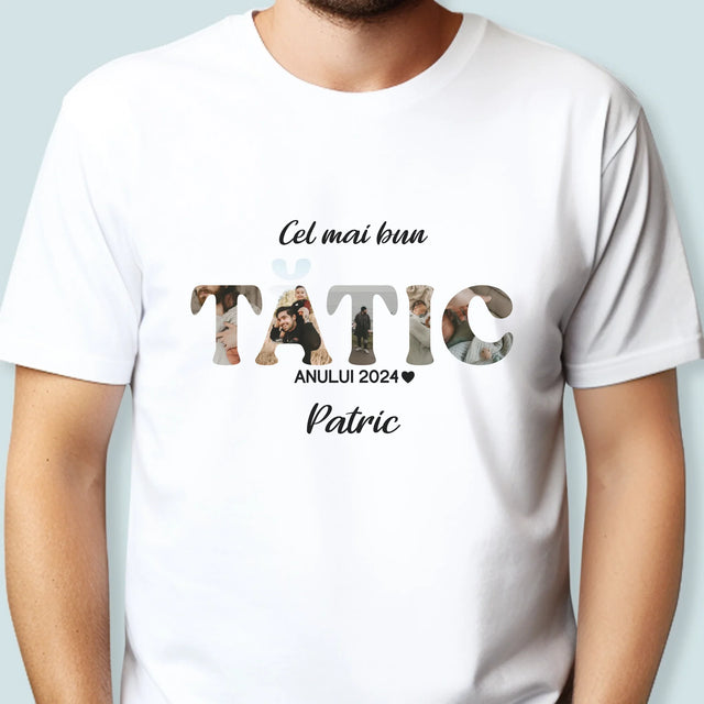 Cuvânt Din Fotografii: Cel Mai Bun Tată Al Anului - Tricou Pentru Bărbați
