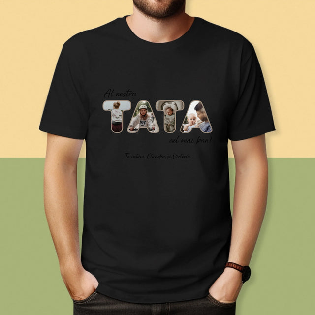 Cuvânt Din Fotografii: Tatăl Nostru Este Cel Mai Bun - Tricou Pentru Bărbați