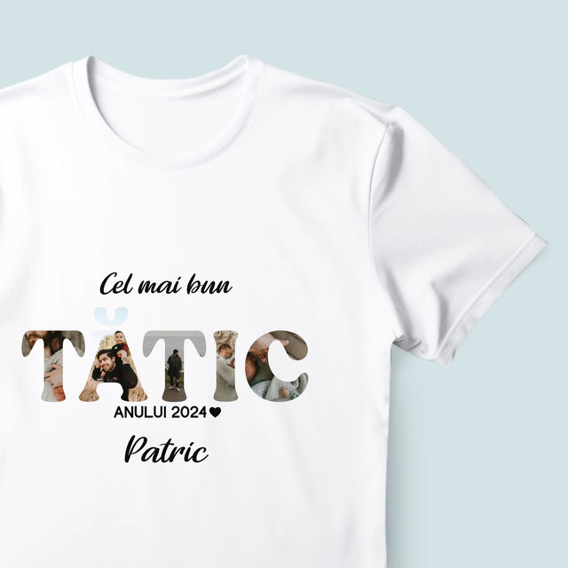 Cuvânt Din Fotografii: Cel Mai Bun Tată Al Anului - Tricou Pentru Bărbați