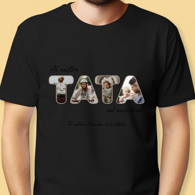 Cuvânt Din Fotografii: Tatăl Nostru Este Cel Mai Bun - Tricou Pentru Bărbați