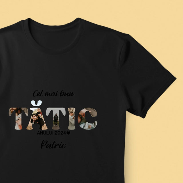 Cuvânt Din Fotografii: Cel Mai Bun Tată Al Anului - Tricou Pentru Bărbați