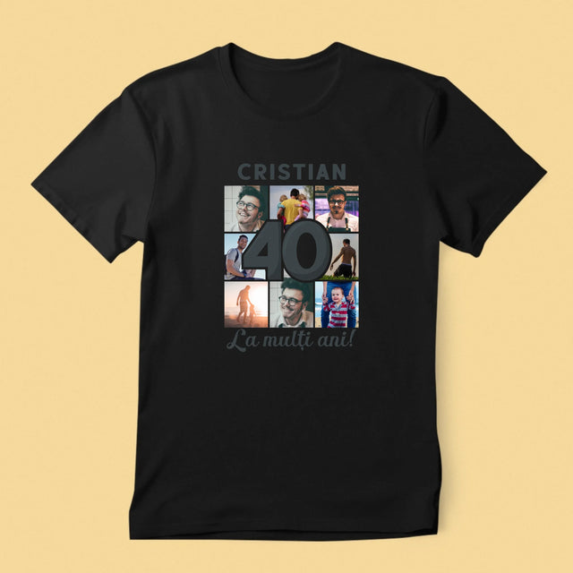 Colaj De Fotografii: 40 De Ani - Tricou Pentru Bărbați
