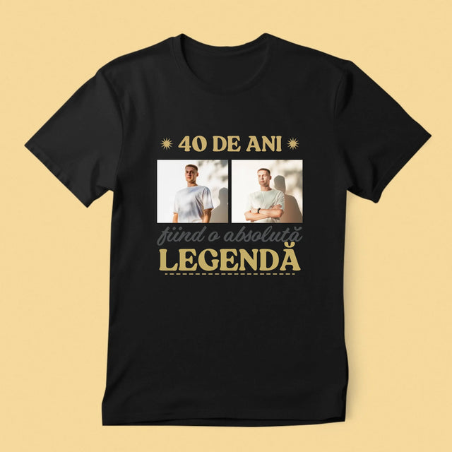 Colaj De Fotografii: 40 De Ani Fiind O Legendă - Tricou Pentru Bărbați