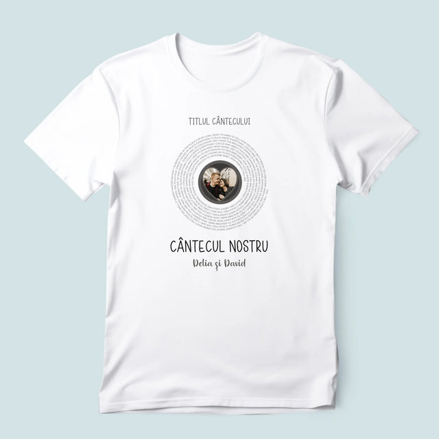 Fotografie Si Semnătură: Cântecul Nostru Cu Text - Tricou Pentru Bărbați