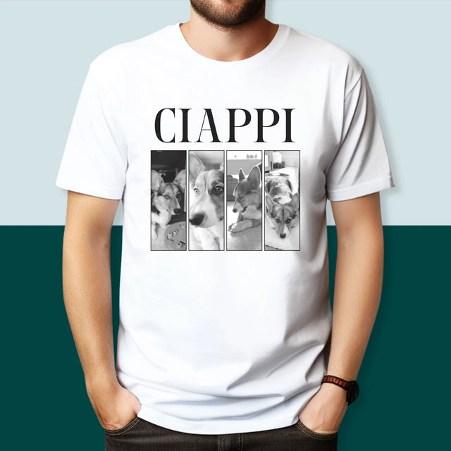 Colaj De Fotografii: Bootleg Clasic Cu Cățeluș - Tricou Pentru Bărbați