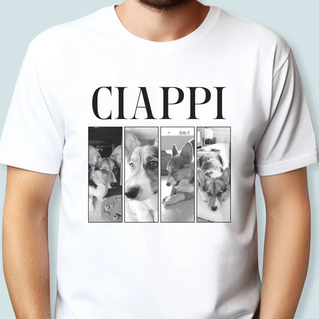 Colaj De Fotografii: Bootleg Clasic Cu Cățeluș - Tricou Pentru Bărbați
