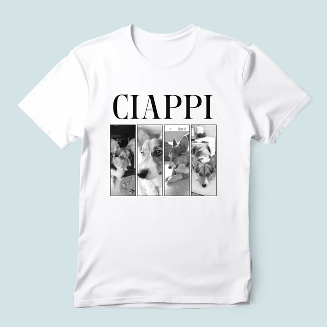 Colaj De Fotografii: Bootleg Clasic Cu Cățeluș - Tricou Pentru Bărbați