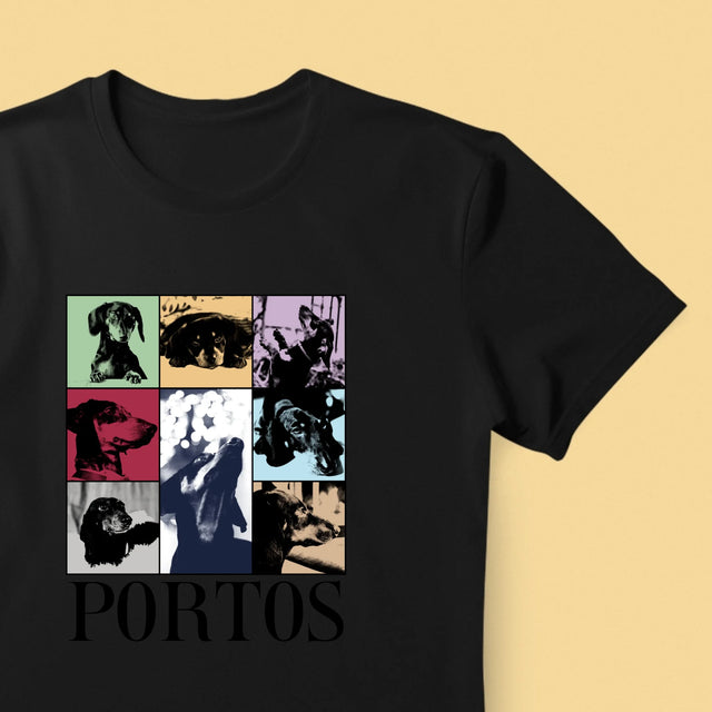 Colaj De Fotografii: Cățeluș Ca Taylor - Tricou Pentru Bărbați