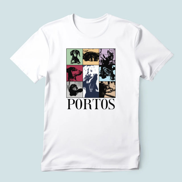 Colaj De Fotografii: Cățeluș Ca Taylor - Tricou Pentru Bărbați