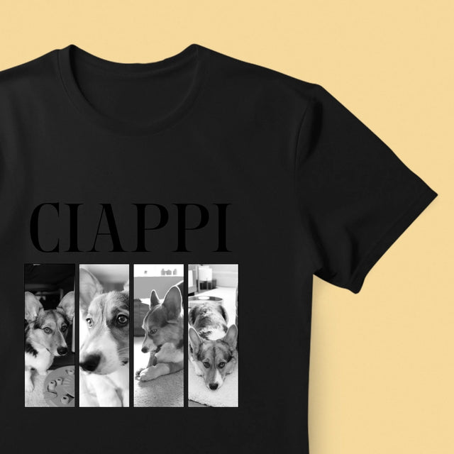Colaj De Fotografii: Bootleg Clasic Cu Cățeluș - Tricou Pentru Bărbați