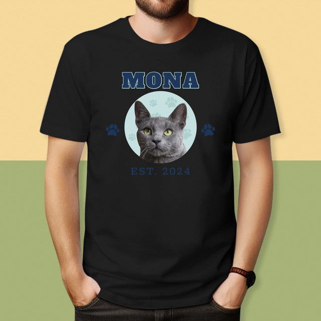 Personajul Tău: Mâțul Tău Varsity - Tricou Pentru Bărbați