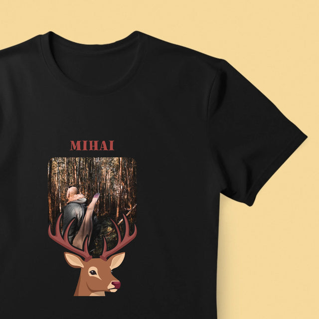 Fotografie Si Semnătură: Cerb - Tricou Pentru Bărbați