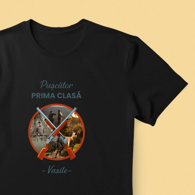 Colaj De Fotografii: Pușcător Prima Clasă - Tricou Pentru Bărbați