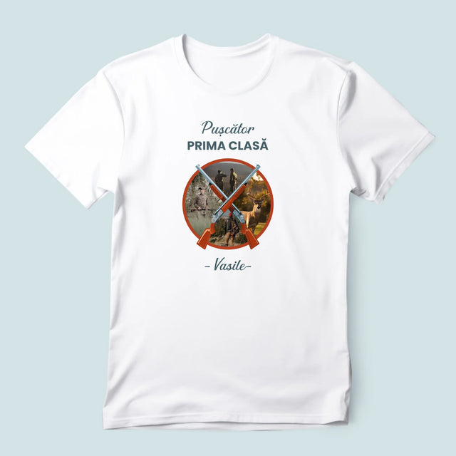 Colaj De Fotografii: Pușcător Prima Clasă - Tricou Pentru Bărbați