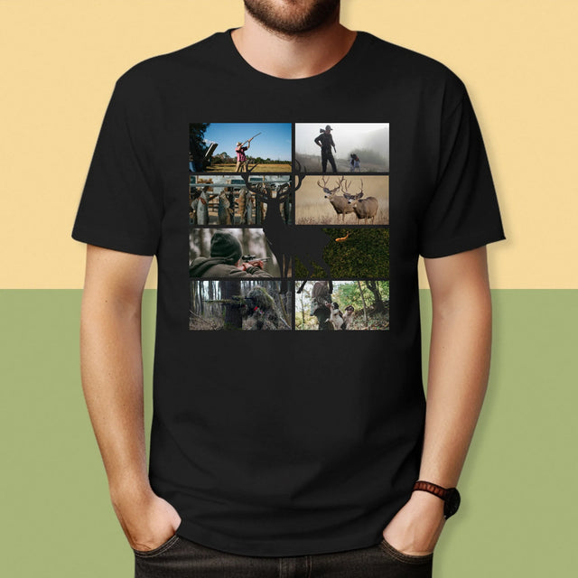Colaj De Fotografii: Vânător - Tricou Pentru Bărbați