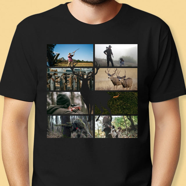 Colaj De Fotografii: Vânător - Tricou Pentru Bărbați