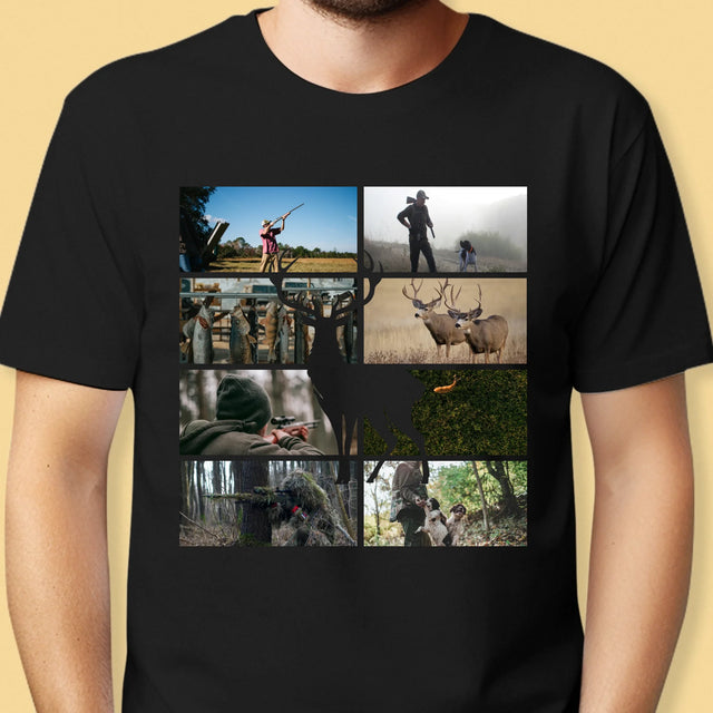 Colaj De Fotografii: Vânător - Tricou Pentru Bărbați