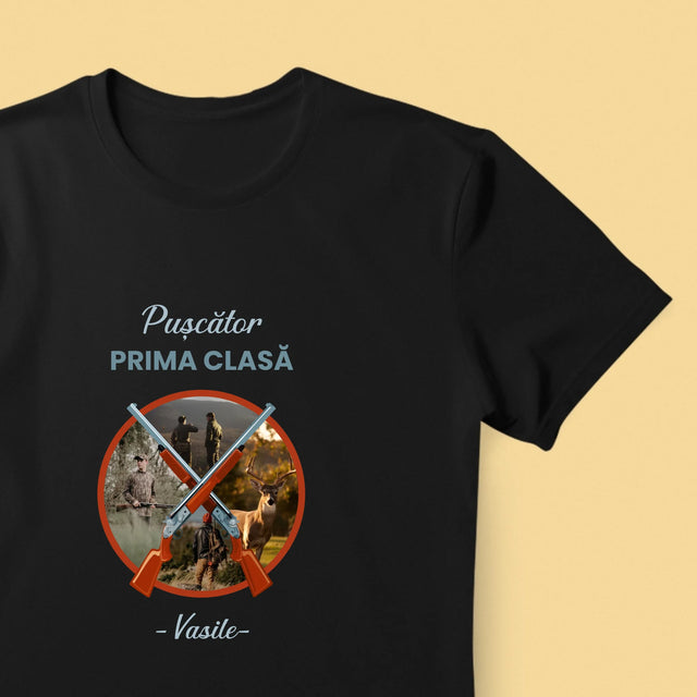 Colaj De Fotografii: Pușcător Prima Clasă - Tricou Pentru Bărbați