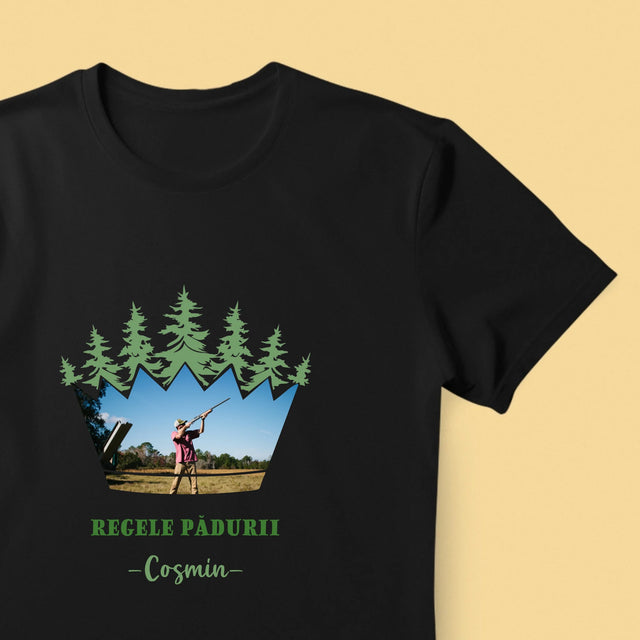 Formă Din Fotografii: Regele Pădurii - Tricou Pentru Bărbați