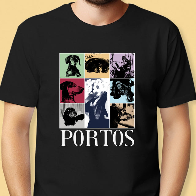 Colaj De Fotografii: Cățeluș Ca Taylor - Tricou Pentru Bărbați