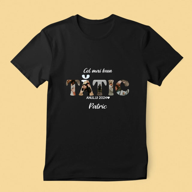 Cuvânt Din Fotografii: Cel Mai Bun Tată Al Anului - Tricou Pentru Bărbați