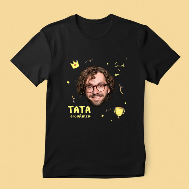 Fotografie Si Semnătură: Tată Erou - Tricou Pentru Bărbați