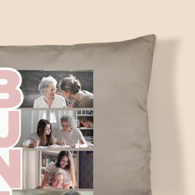 Colaj De Fotografii: Bunica - Pernă (Cu Fotografie)