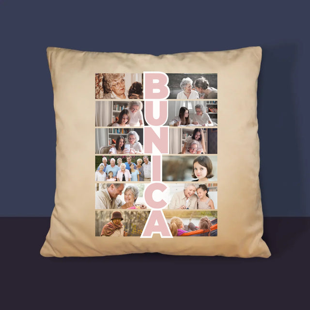 Colaj De Fotografii: Bunica - Pernă (Cu Fotografie)