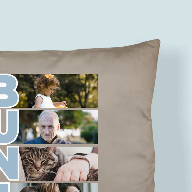 Colaj De Fotografii: Bunicul - Pernă (Cu Fotografie)