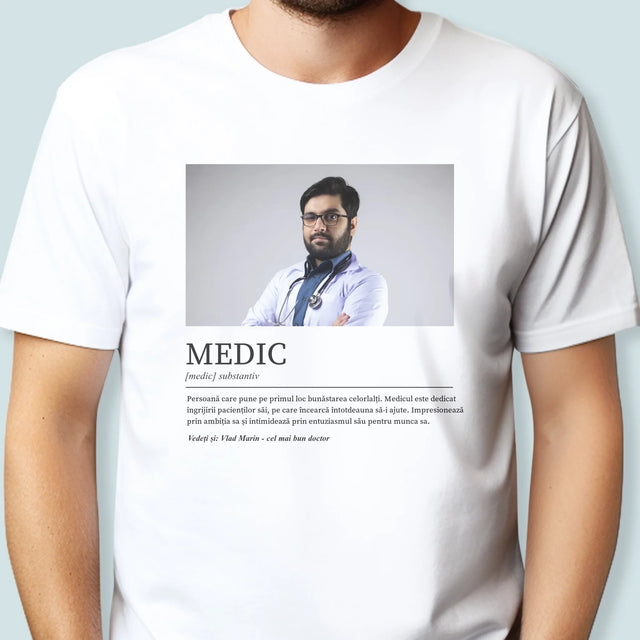 Fotografie Si Semnătură: Definiția Medicului - Tricou Pentru Bărbați