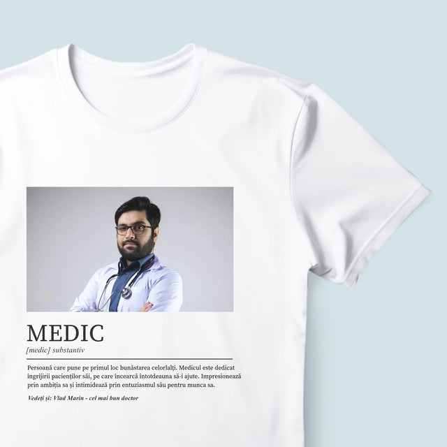 Fotografie Si Semnătură: Definiția Medicului - Tricou Pentru Bărbați