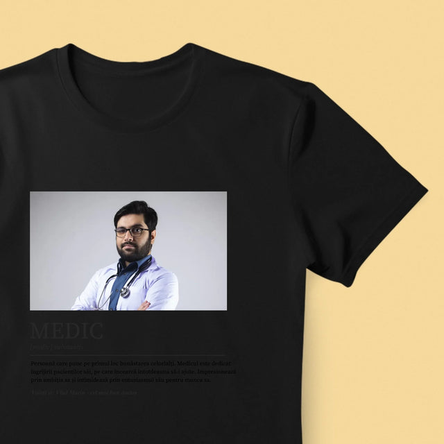 Fotografie Si Semnătură: Definiția Medicului - Tricou Pentru Bărbați