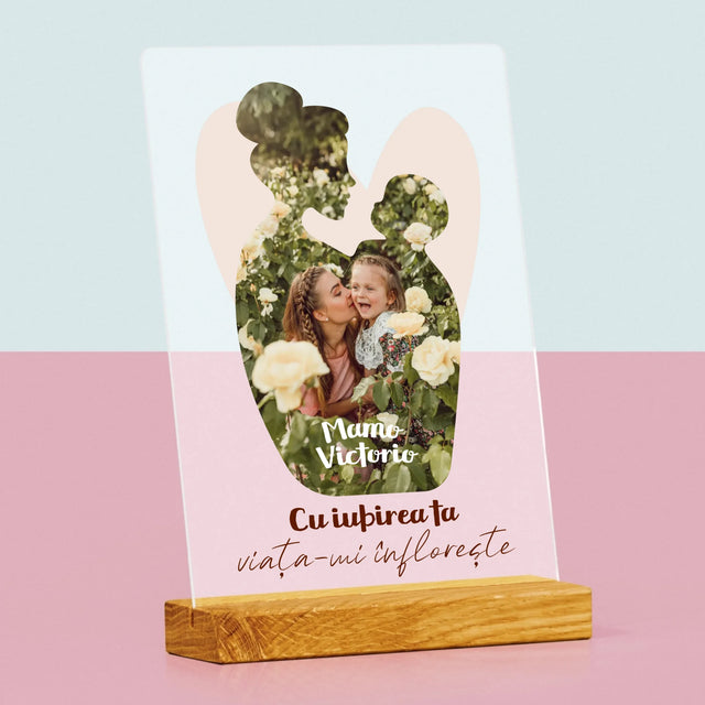 Formă Din Fotografii: Iubirea Ta - Imprimare Pe Sticlă Acrilică (Verticală)