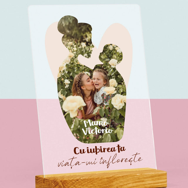 Formă Din Fotografii: Iubirea Ta - Imprimare Pe Sticlă Acrilică (Verticală)