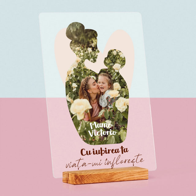 Formă Din Fotografii: Iubirea Ta - Imprimare Pe Sticlă Acrilică (Verticală)