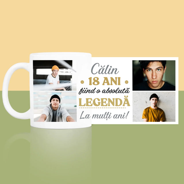 Colaj De Fotografii: 18 Ani Fiind O Legendă - Cană