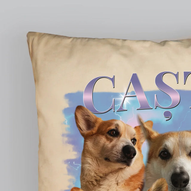 Personajul Tău: Bootleg Cu Cîinele Tău - Pernă (Cu Fotografie)