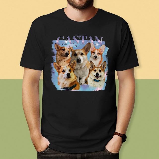 Personajul Tău: Bootleg Cu Cîinele Tău - Tricou Pentru Bărbați