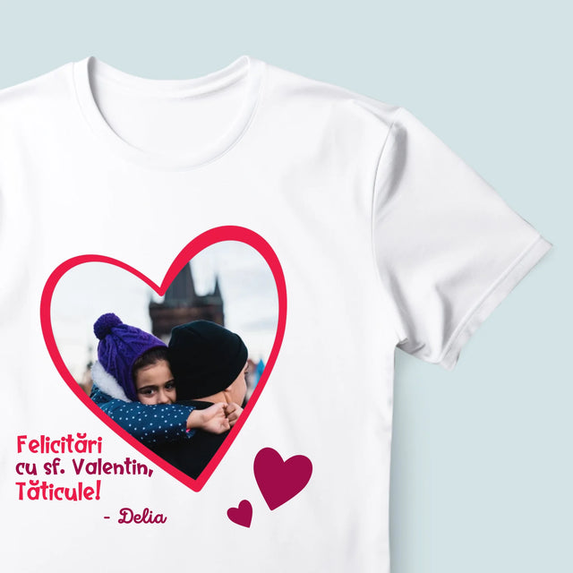 Fotografie Si Semnătură: Sf. Valentin Pentru Tată - Tricou Pentru Bărbați
