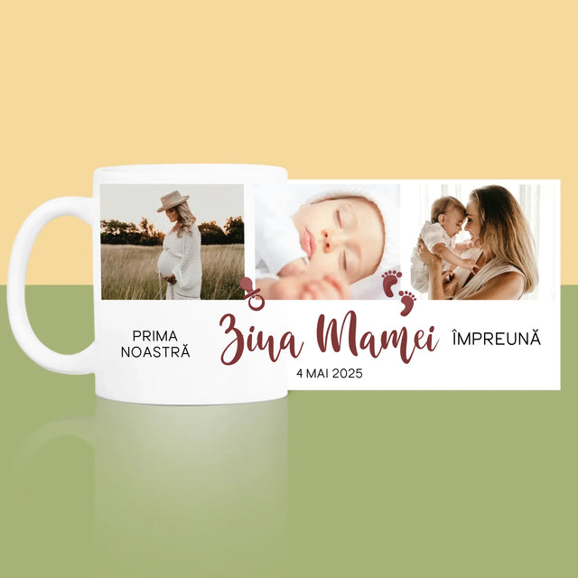 Colaj De Fotografii: Prima Noastră Zi A Mamei - Cană