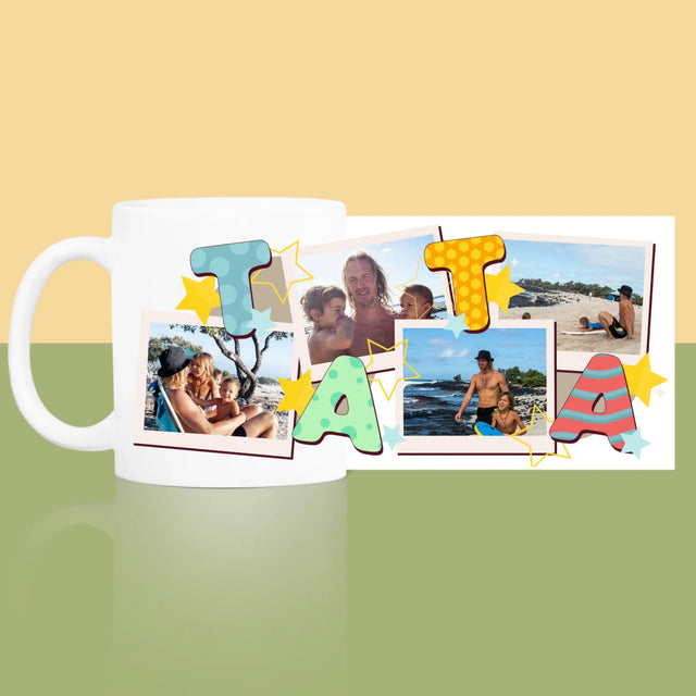 Colaj De Fotografii: Litere Tată - Cană