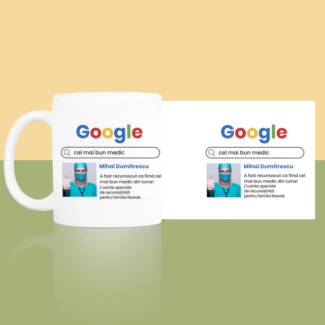 Fotografie Si Semnătură: Cel Mai Bun Medic Rezultat Google - Cană
