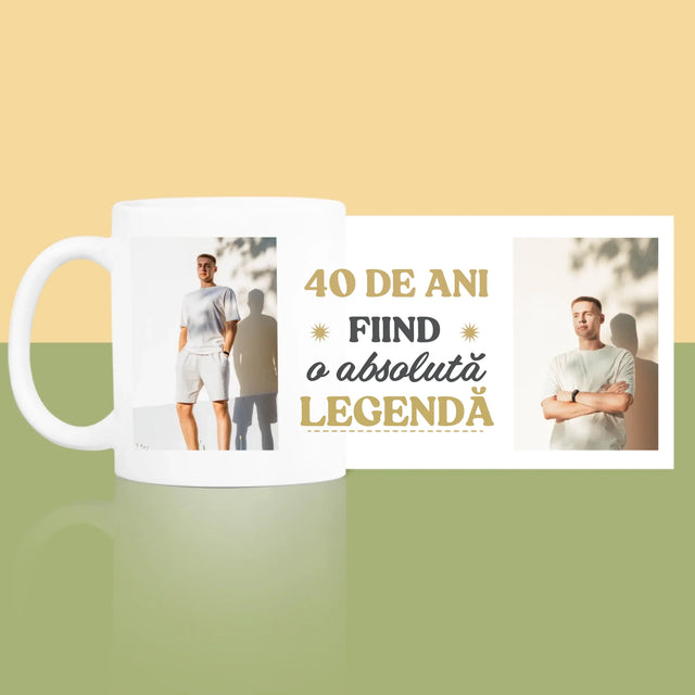 Colaj De Fotografii: 40 De Ani Fiind O Legendă - Cană