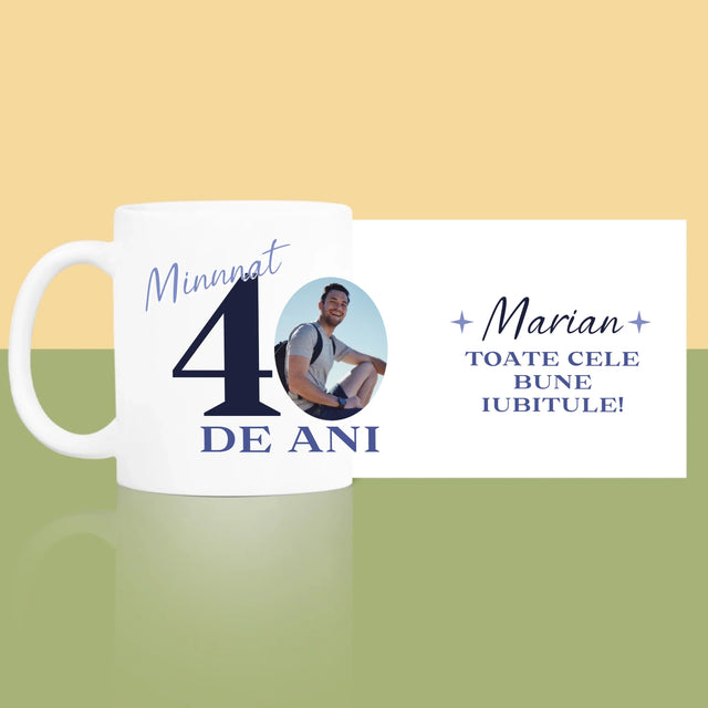 Fotografie Si Semnătură: Minunat La Vârsta De 40 De Ani - Cană