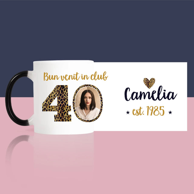 Fotografie Si Semnătură: Bun Venit În Clubul 40 - Cană