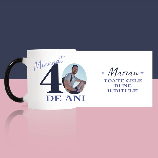 Fotografie Si Semnătură: Minunat La Vârsta De 40 De Ani - Cană